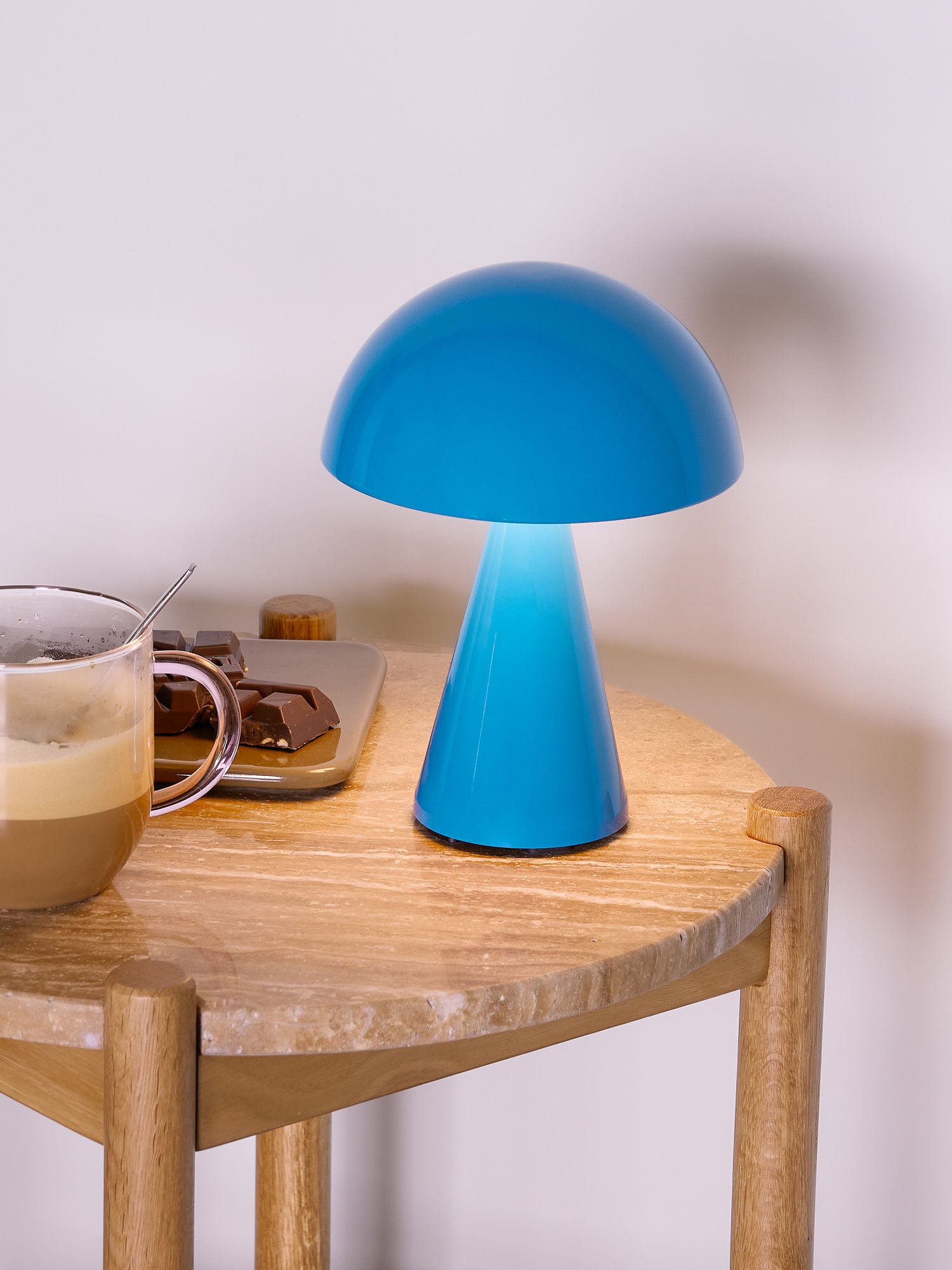 Hübsch Mush Portable Lamp Blue