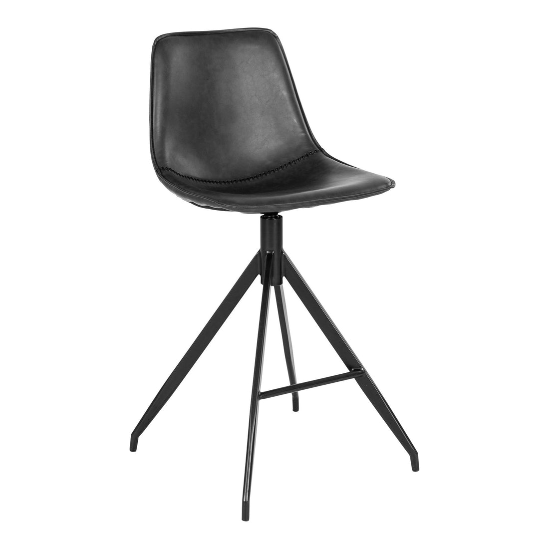 Monaco Counter Chair - Counter Chair in Pu, Black With Black Ben, HN1228