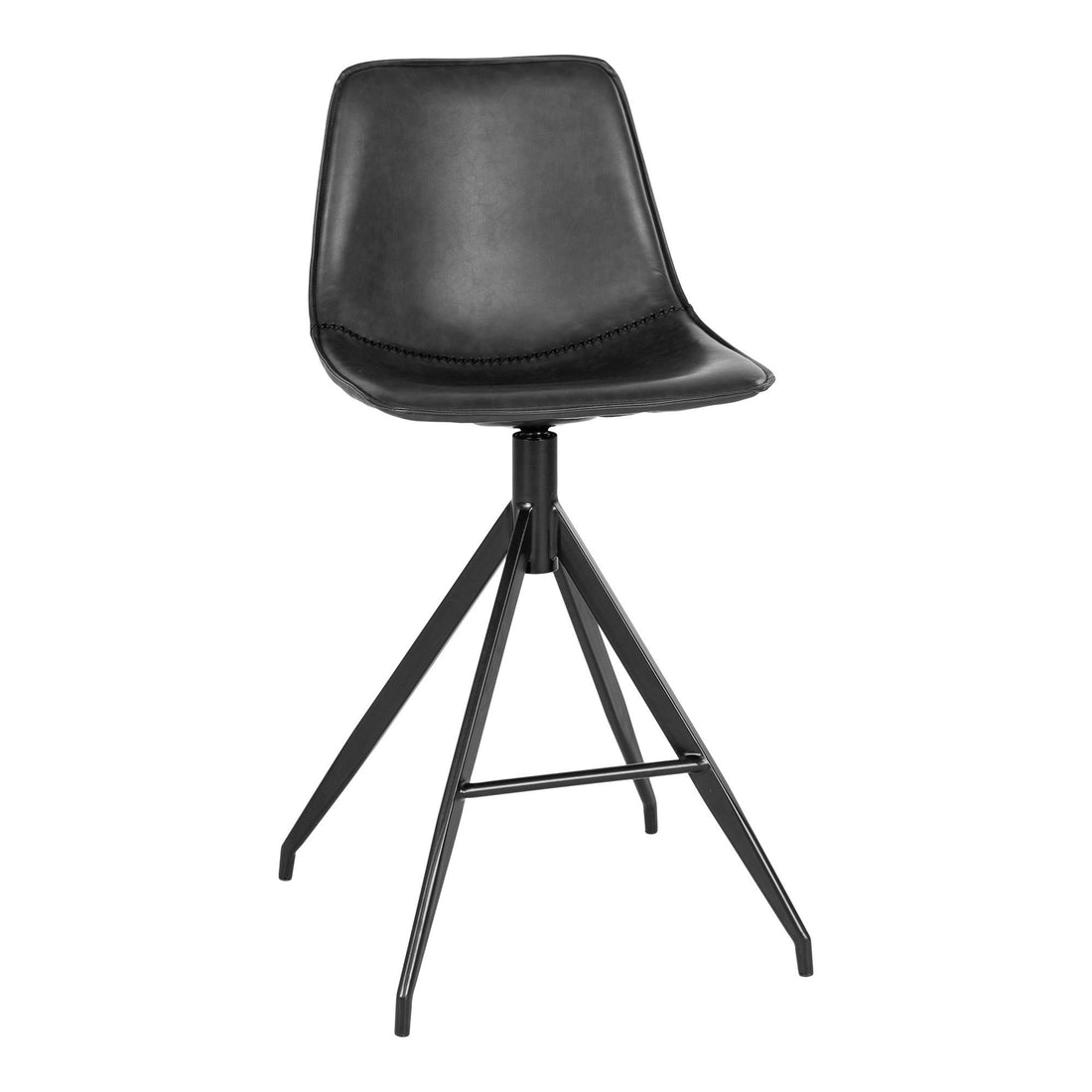 Monaco Counter Chair - Counter Chair in Pu, Black With Black Ben, HN1228