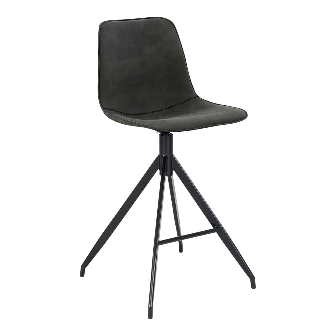 Monaco Counter Chair - Counter Chair in Microfiber, Grey with Black Ben, HN1229