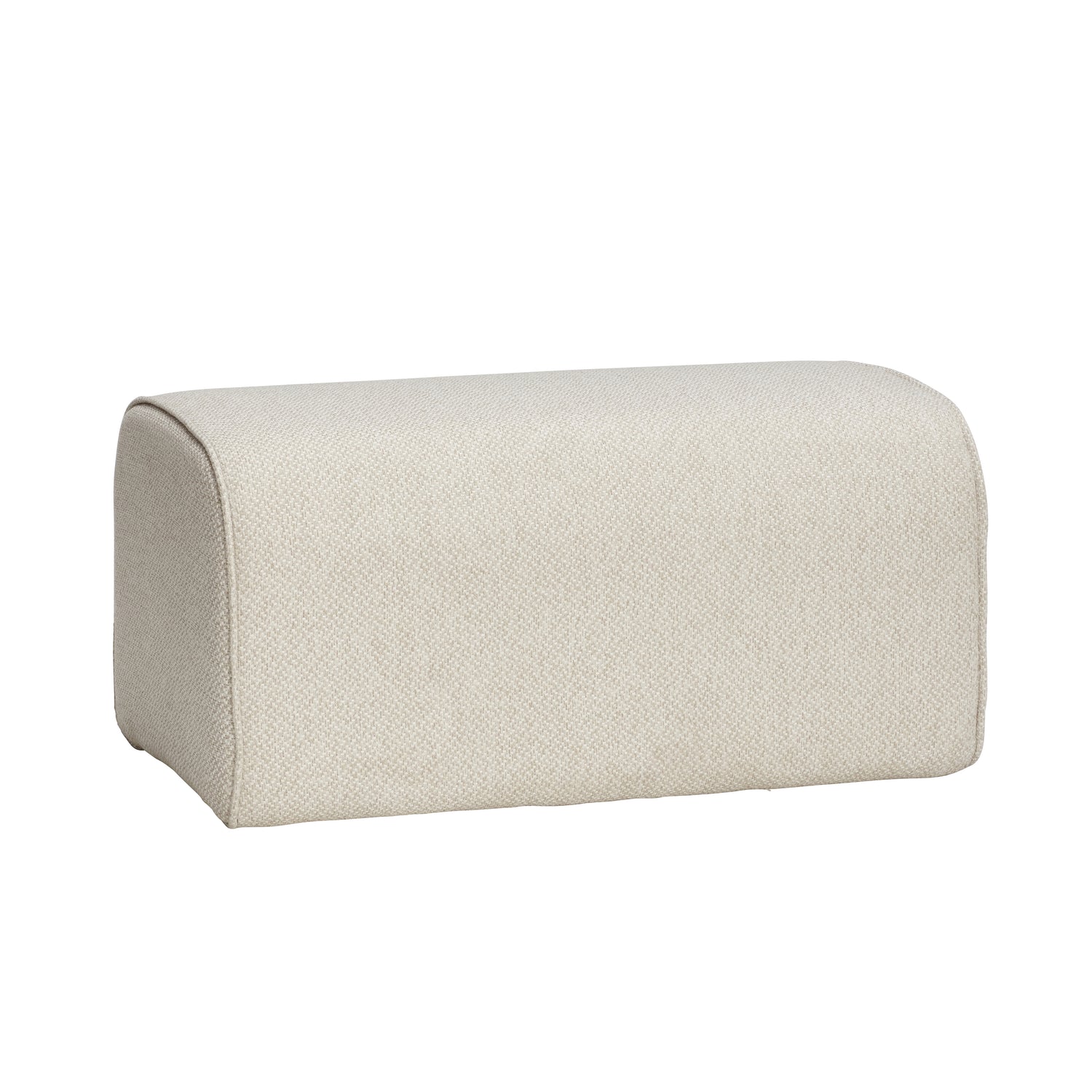 Pretty - Pouf, tyg, beige - 50x81xh40cm