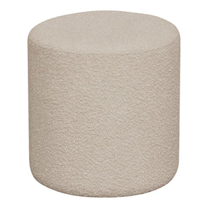 Ejby puf - puf i boucli, beige, Ø34x36 cm, hn1233