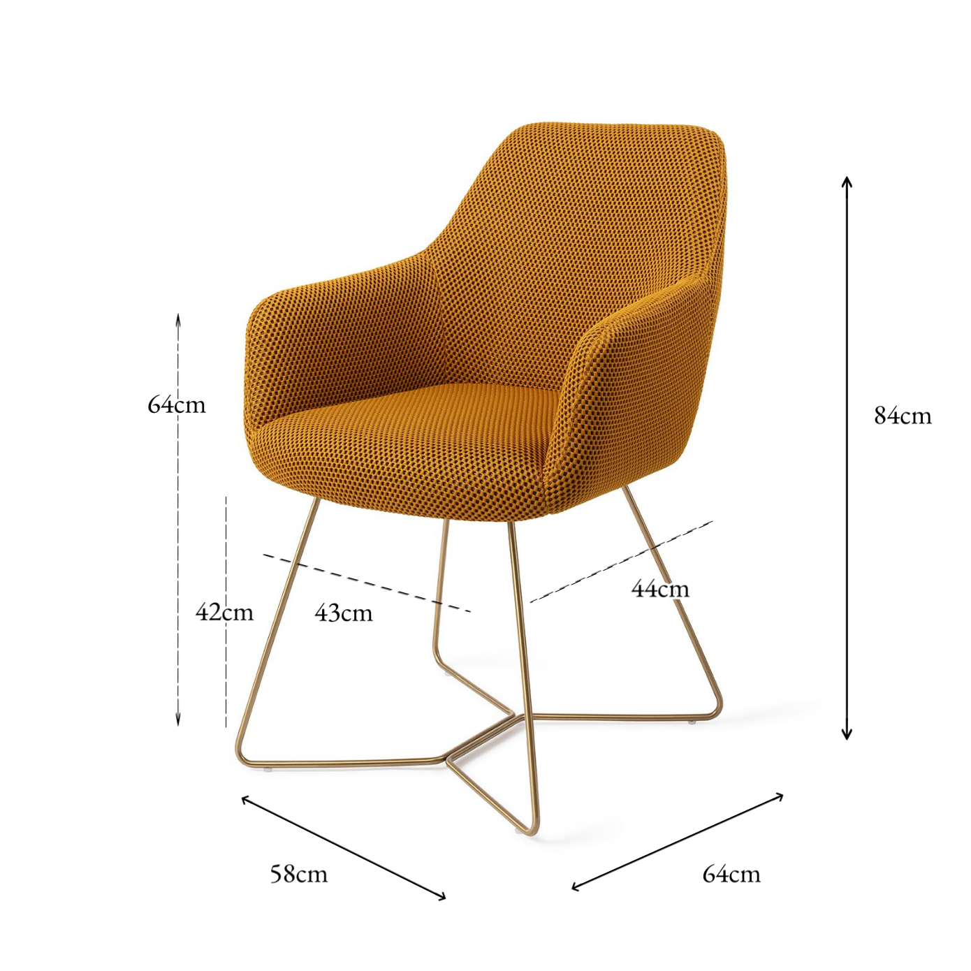 Hiroe Dining Chair Groovy Garam