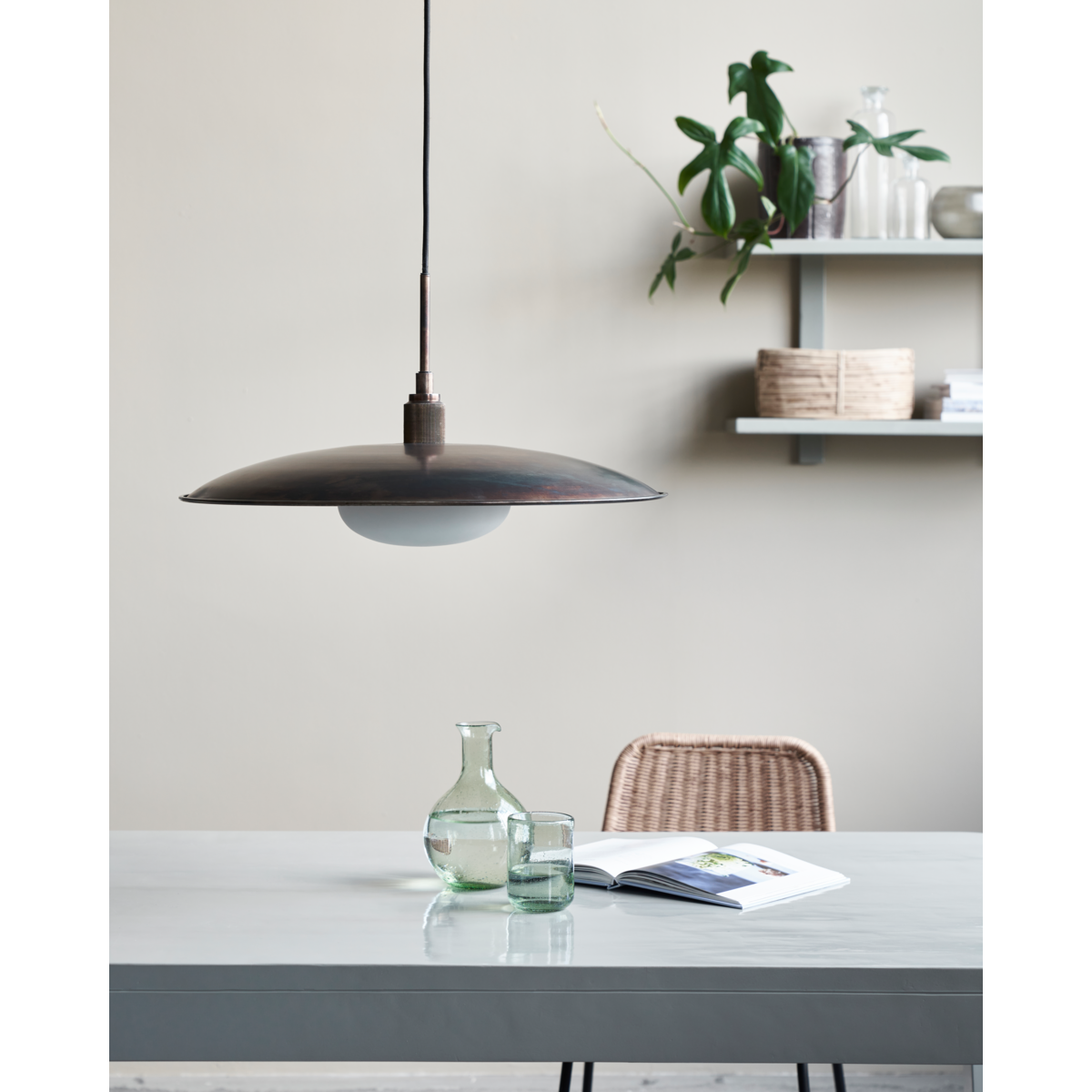 Lampa, Boston, Antik Brun