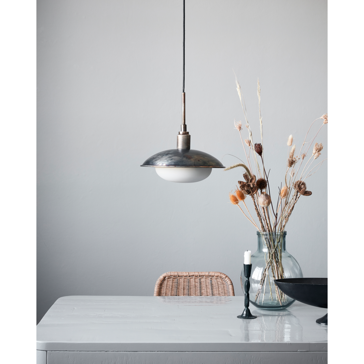 Lampa, hdboston, antik brun