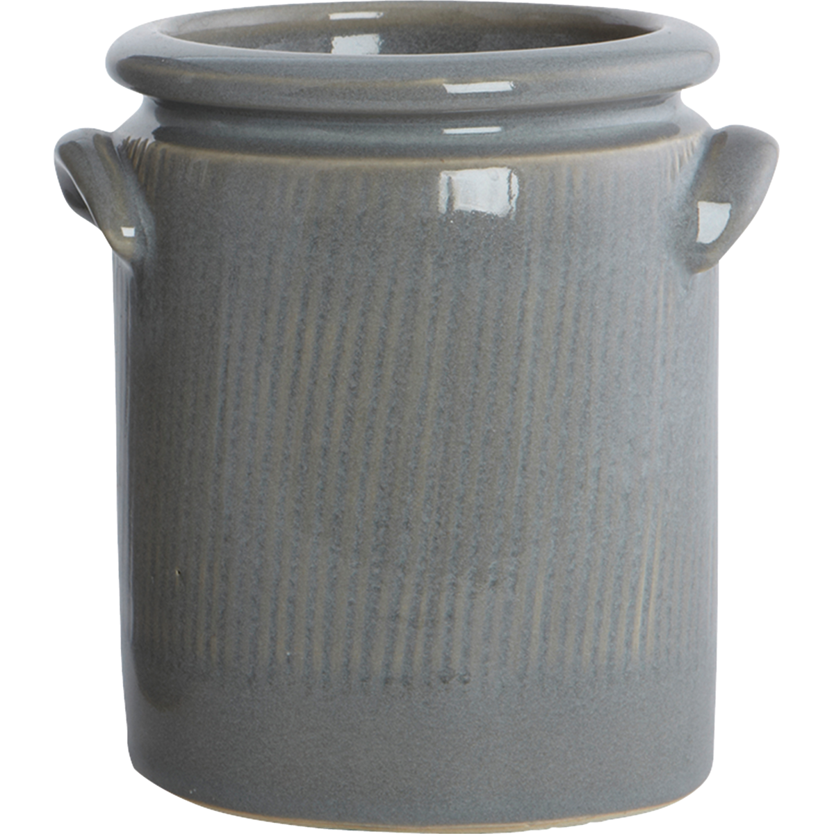 House Doctor - Herbal Pot, Pottery S, Light Grey - H: 15 cm, Dia: 13 CM