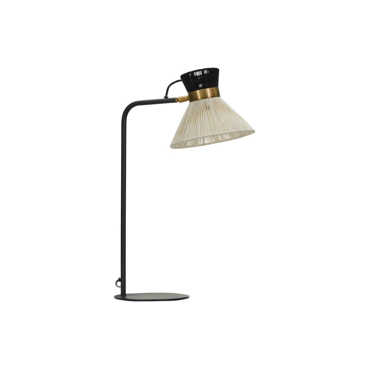 Bordslampa, hdcord, svart