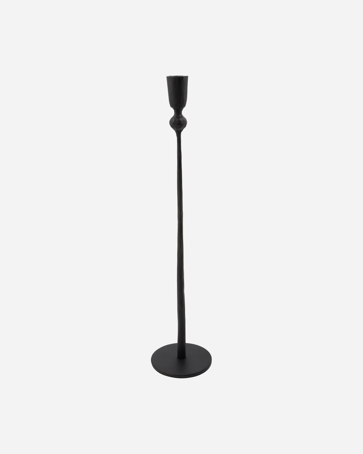 House Doctor - Candlestick, Trivo, Black - H: 41 cm, Dia: 7 cm