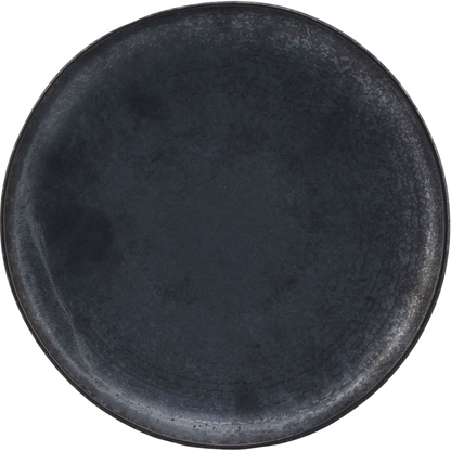 House Doctor - Dinner Plate, Pion, Black/Brown - H: 3,5 cm, Dia: 28,5 cm