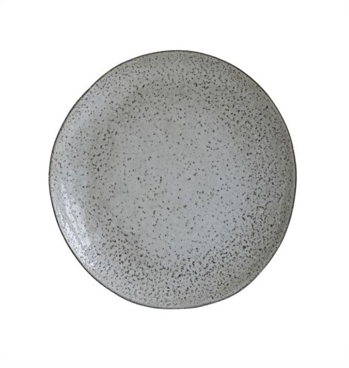 House Doctor - Dinner Plate, Rustic, Grey/Blue - H: 2,5 cm, Dia: 27,5 cm