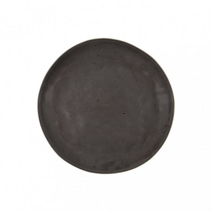 House Doctor - Dinner Plate, Rustic, Dark Grey - H: 2,5 cm, Dia: 27,5 cm