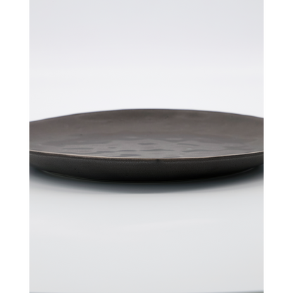 House Doctor - Dinner Plate, Rustic, Dark Grey - H: 2,5 cm, Dia: 27,5 cm