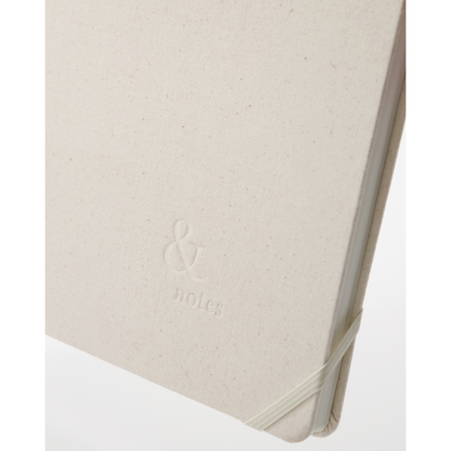 Anteckningsbok, hdjournal, beige