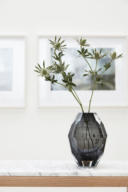 Hübsch Facet Vase Gray