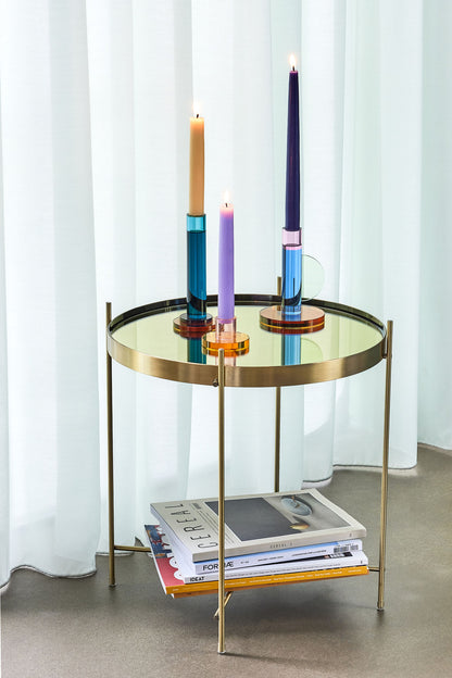 Hübsch Comet Candlesticks Blue (uppsättning av 2)