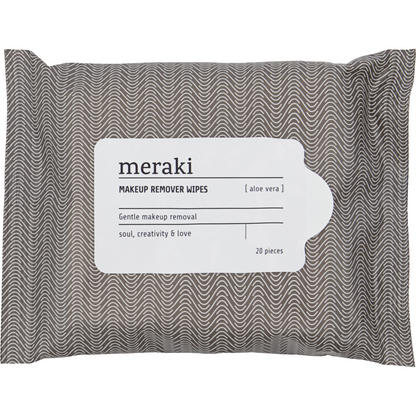 Makeup Remover Wipes, Aloe Vera, Hot Grey/White