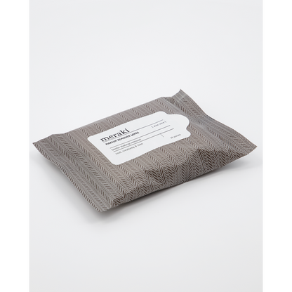 Makeup Remover Wipes, Aloe Vera, Hot Grey/White