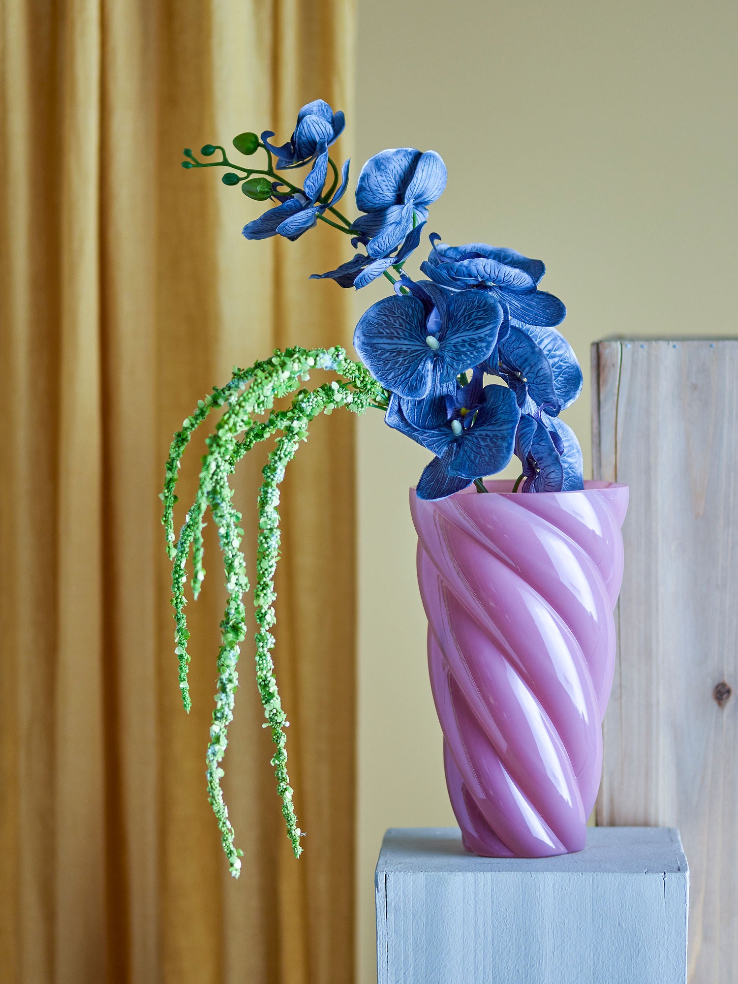 Bloomingville Callo Vase, Rosa, Glass