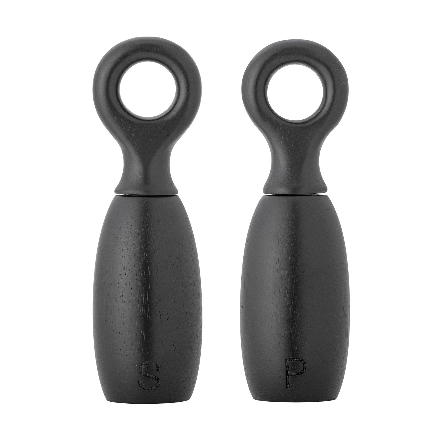 Bloomingville Martim Salt &amp; Pepper Grinder, svart, gummiträd