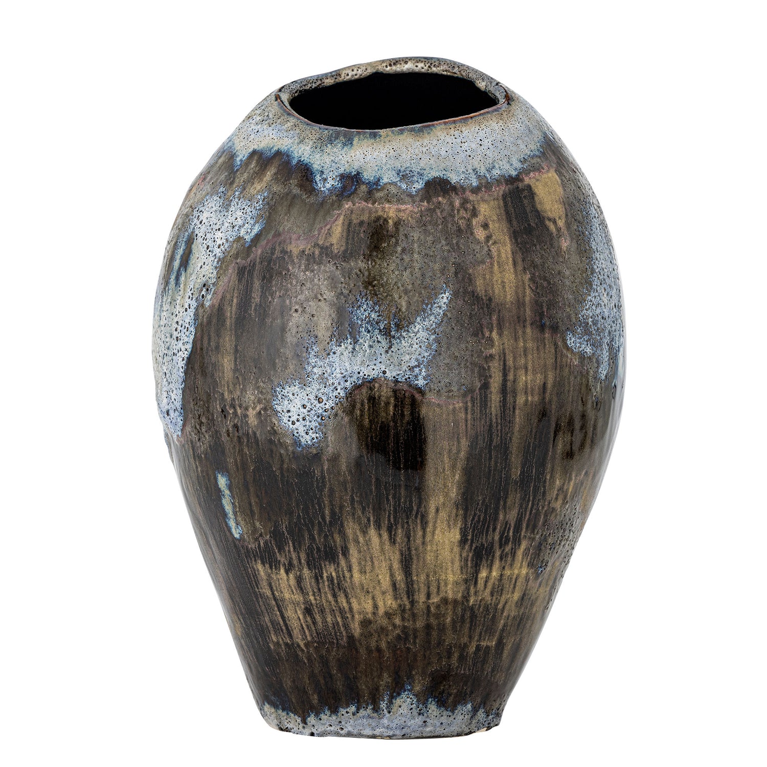 Bloomingville Senja Vase, brun, stengods