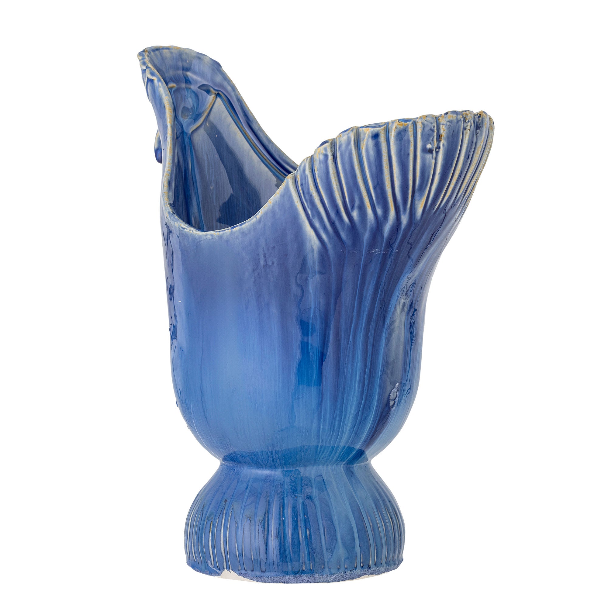 Creative Collection Wylie Vase, Blue, Stoneware