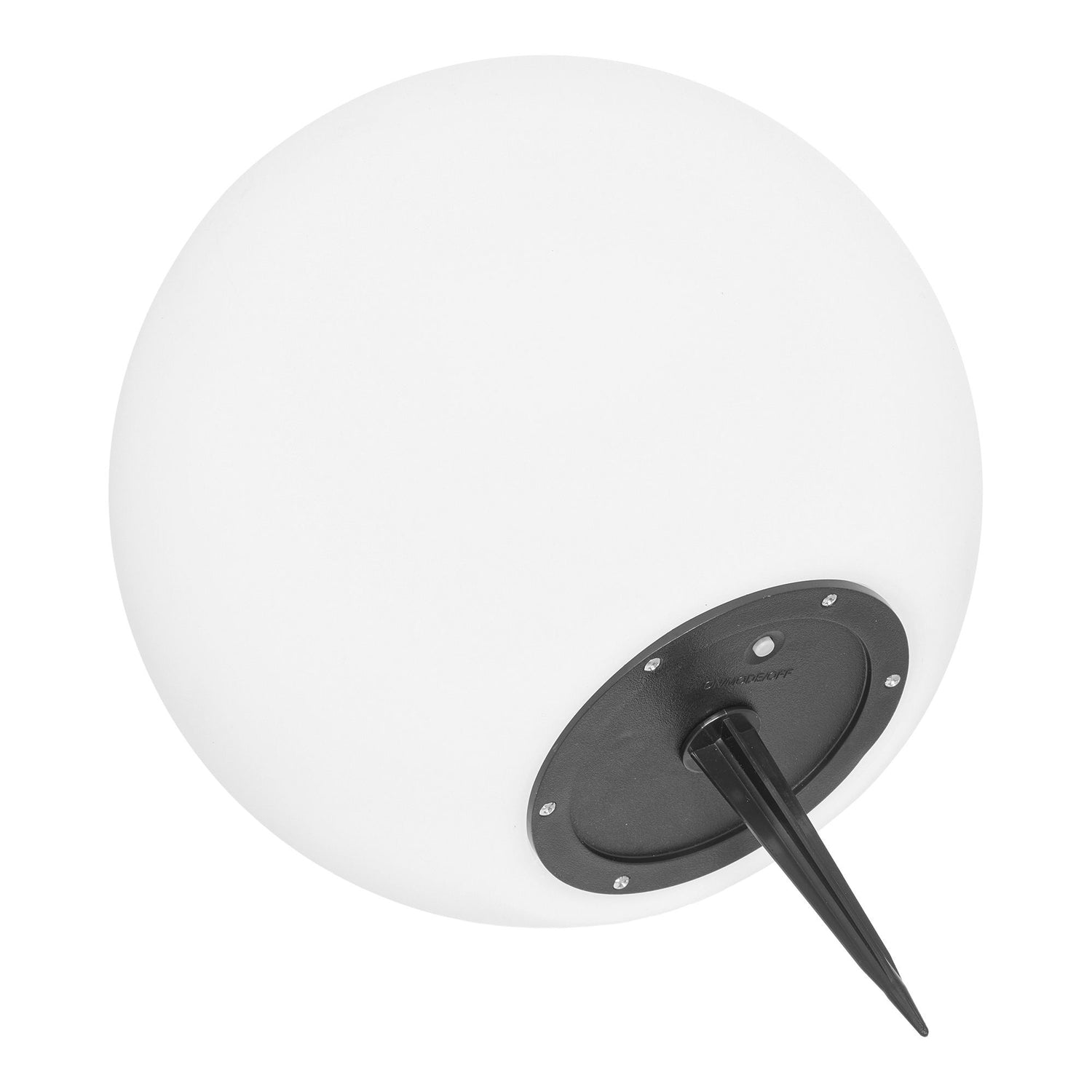 Lampa, vit, integrerad solcell&lt;br&gt;Ø25 cm