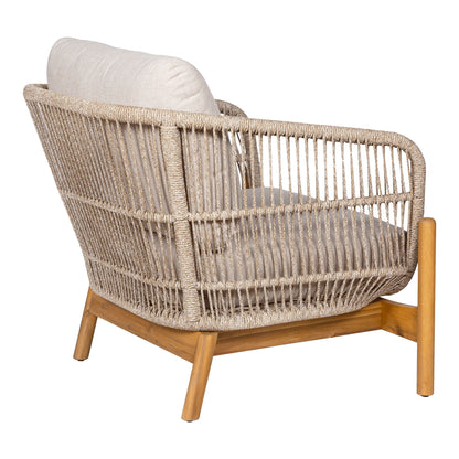 Lounge Chair, Acacia, Beige, inkl. Dämpa