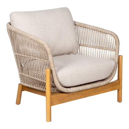 Lounge Chair, Acacia, Beige, inkl. Dämpa