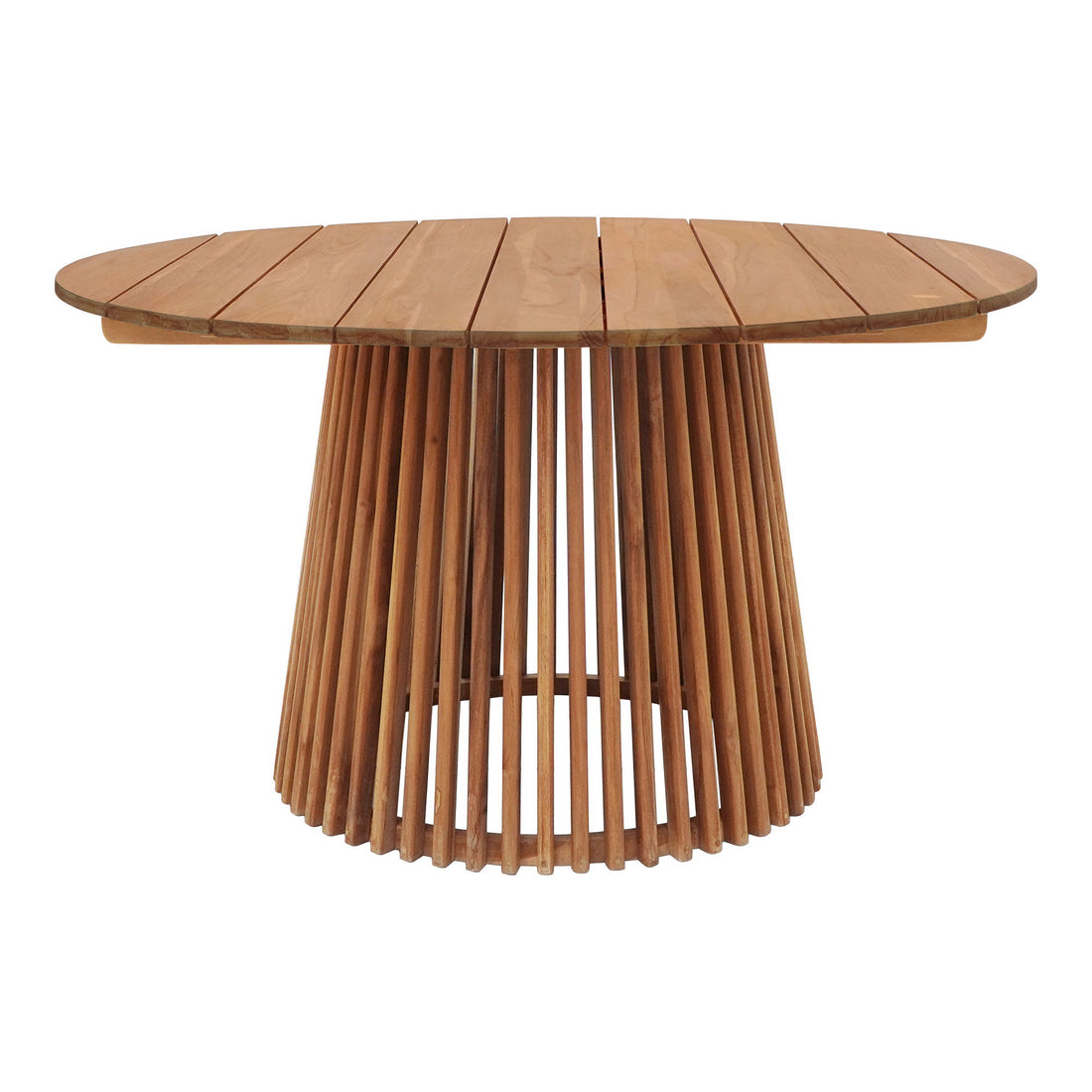 Matbord, teak, natur&lt;br&gt;Ø120x75 cm