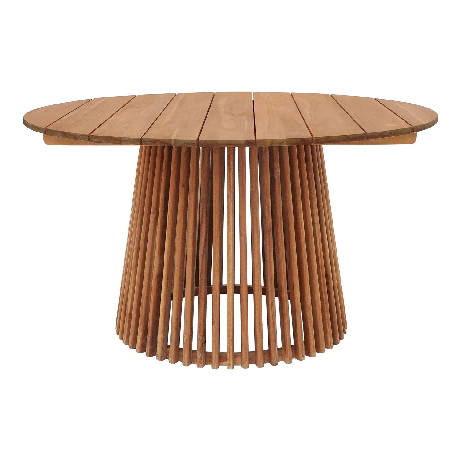 Matbord, teak, natur&lt;br&gt;Ø120x75 cm