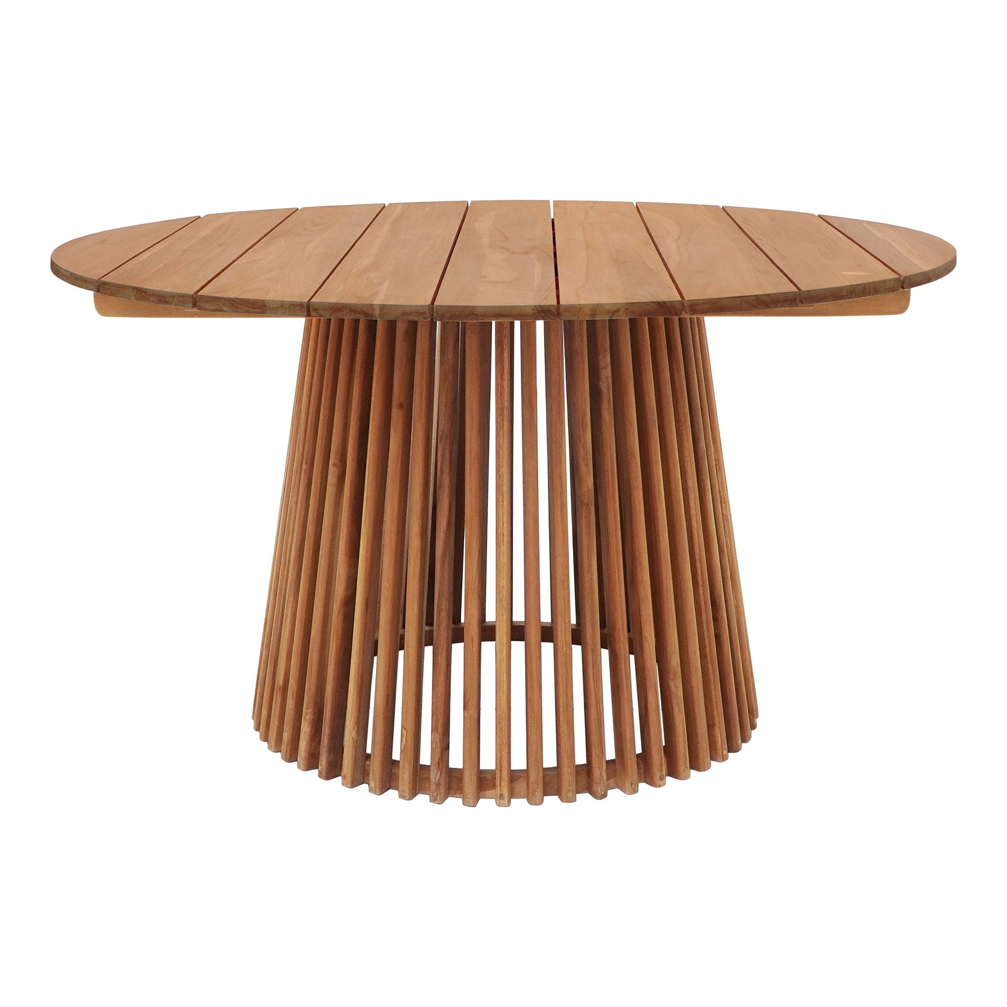 Matbord, teak, natur&lt;br&gt;Ø120x75 cm