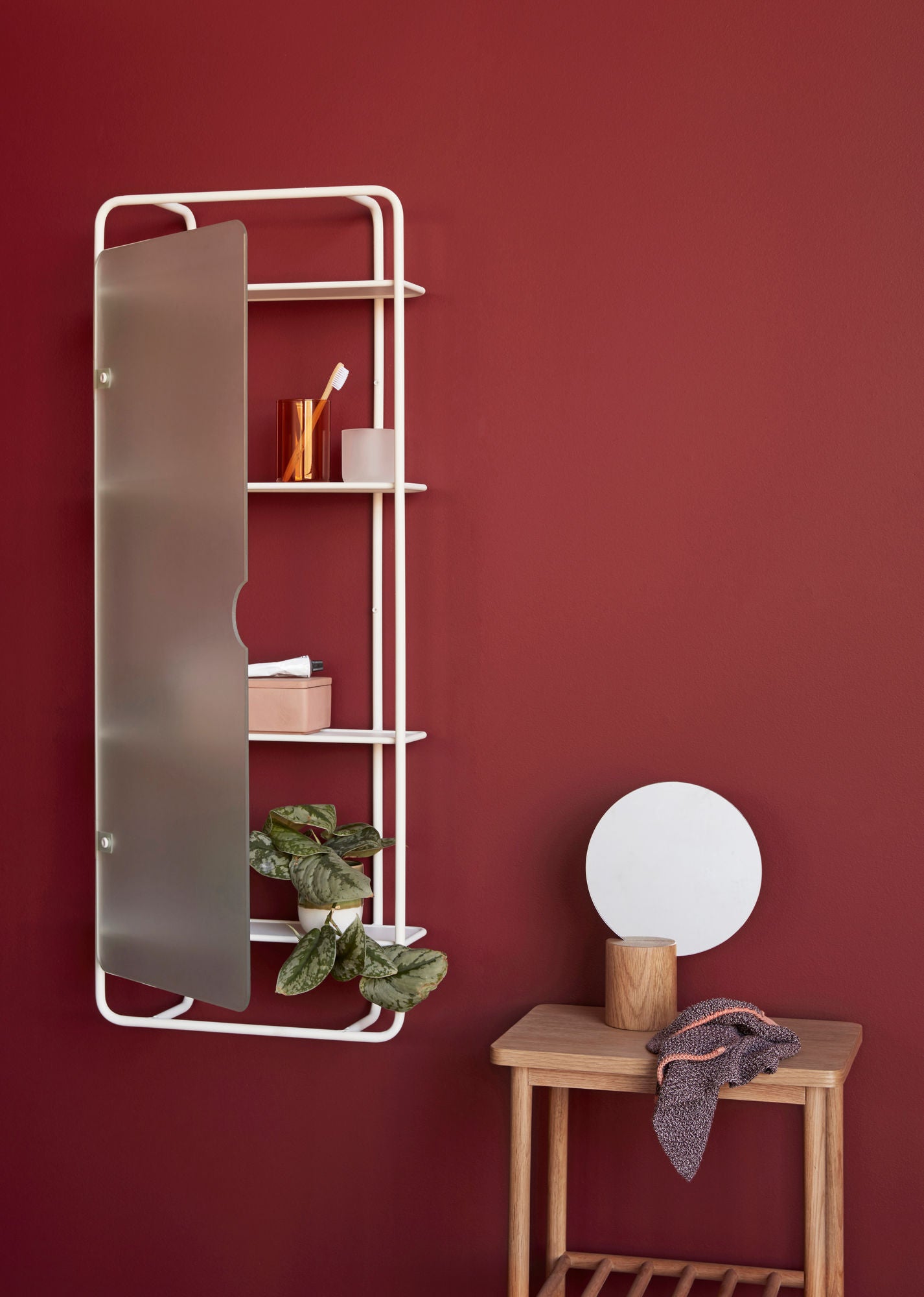 Hübsch Umber Storage Glass Rectangular Grey (uppsättning av 3)