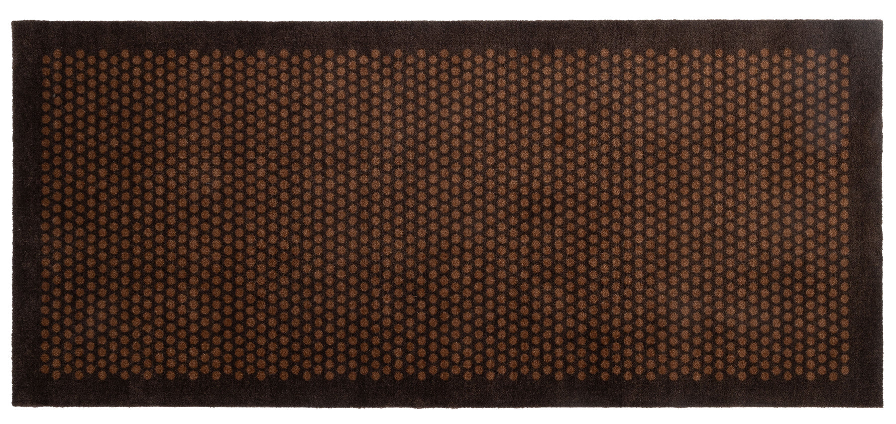 NYHED - TÆPPE/MÅTTE 90 x 200 CM - DOT/COGNAC-DARK BROWN - Tica Copenhagen - DesignGaragen.dk