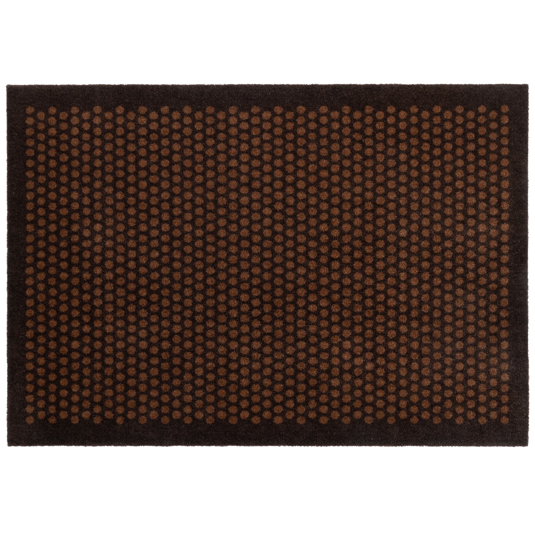 NYHED - TÆPPE/MÅTTE 90 x 130 CM - DOT/COGNAC-DARK BROWN - Tica Copenhagen - DesignGaragen.dk