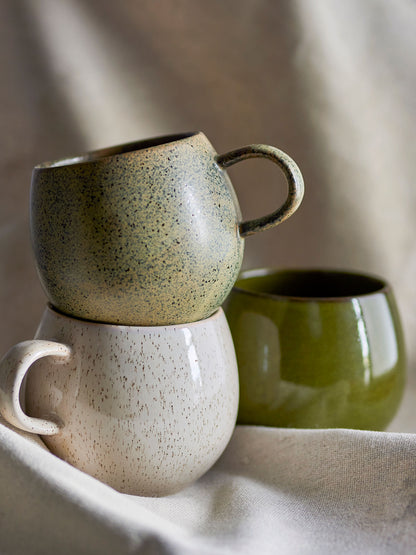 Bloomingville Addison Mugs, Green, Stoneware