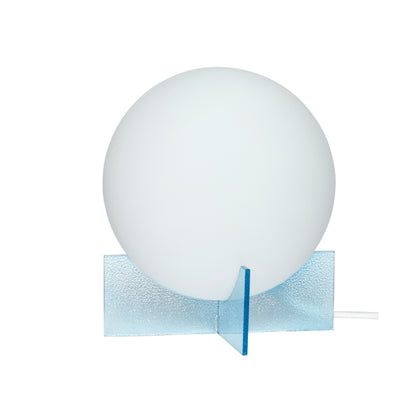 Moon Table Lamp Blue/White - Ø20xH23CM, E14