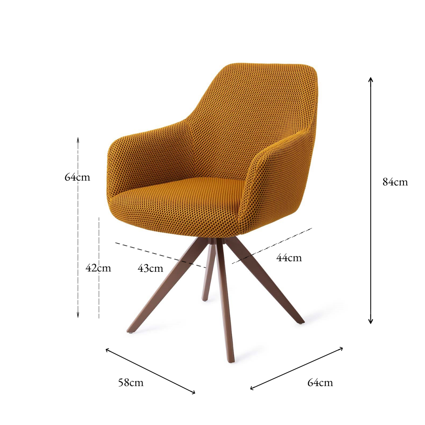 Hiroe Dining Chair Groovy Garam