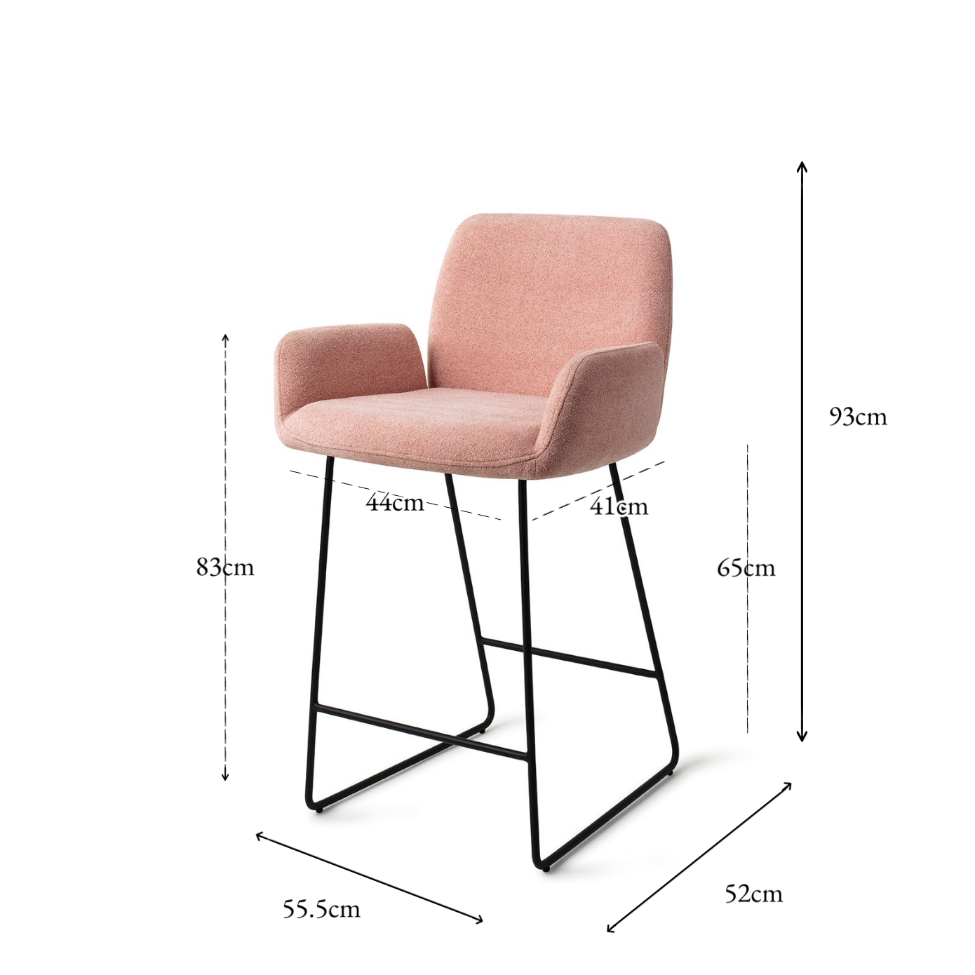 Misaki Bar Chair Anemone