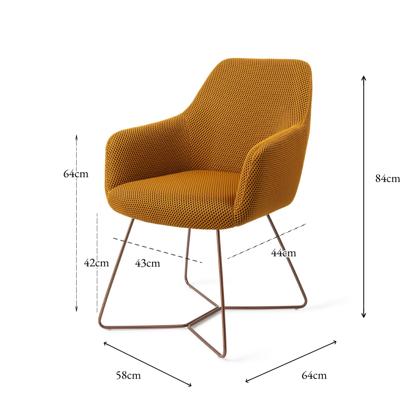 Hiroe Dining Chair Groovy Garam