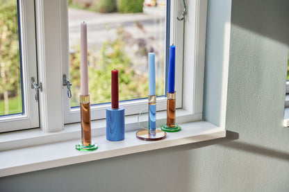 Hübsch Crayon Candlesticks Multicolored (uppsättning av 4)