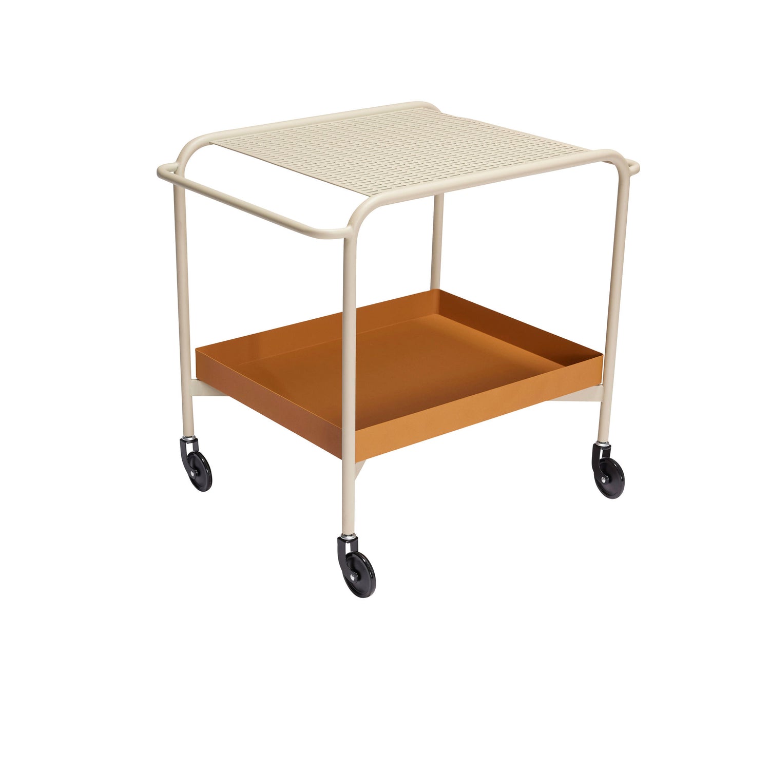 HübSch Push Roll Table Sand/Brown