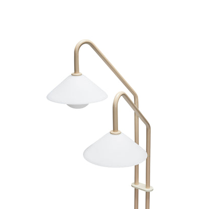 Hübsch como golvlampa beige