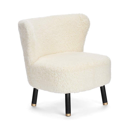 Emil Lounge Chair | Mässing | Korthårig