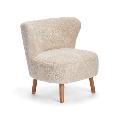 Emil Lounge Chair | Mässing | Korthårig