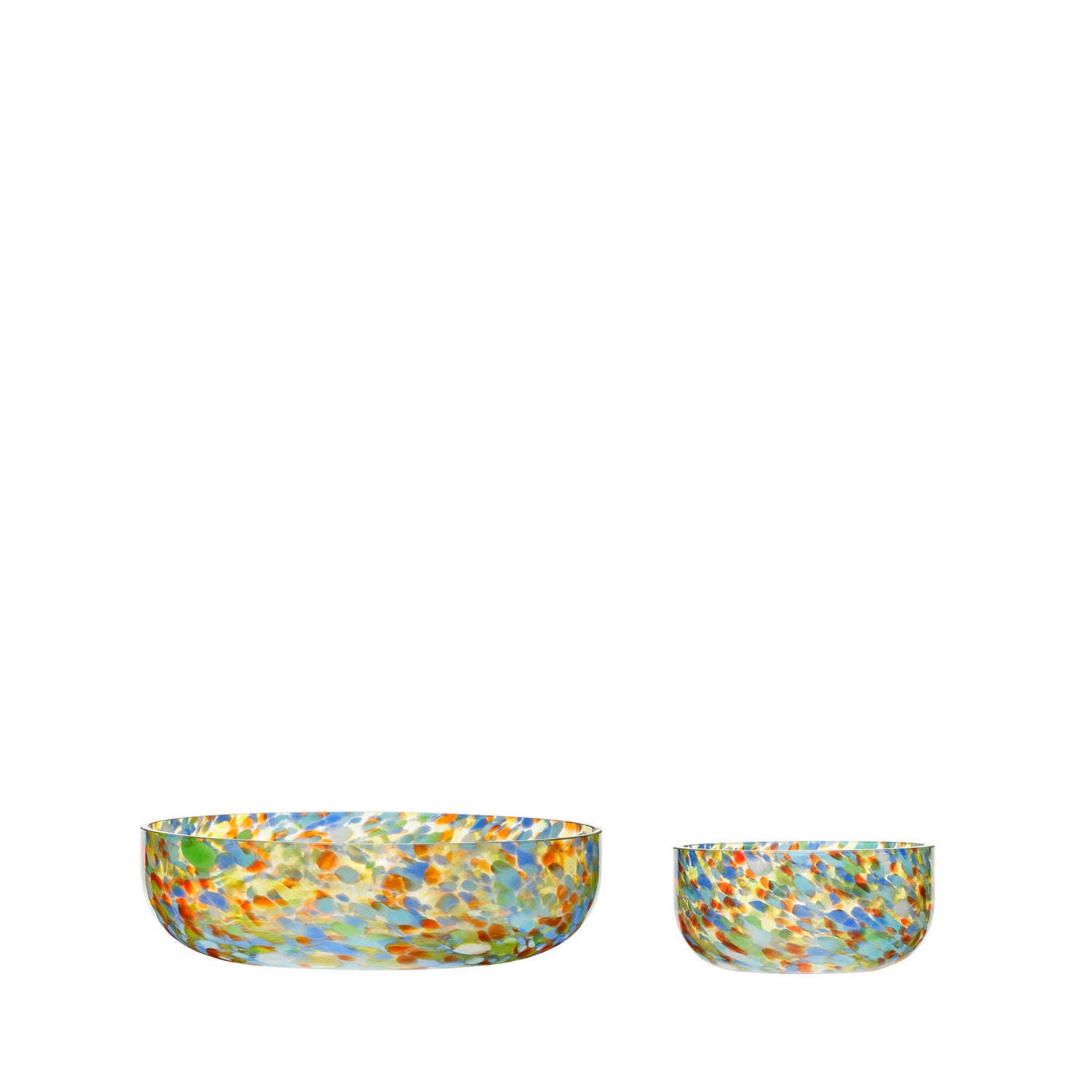 Hübsch Confetti Bowls mångfärgade (uppsättning av 2)