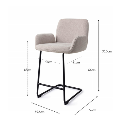 Misaki Bar Chair Pretty Gips