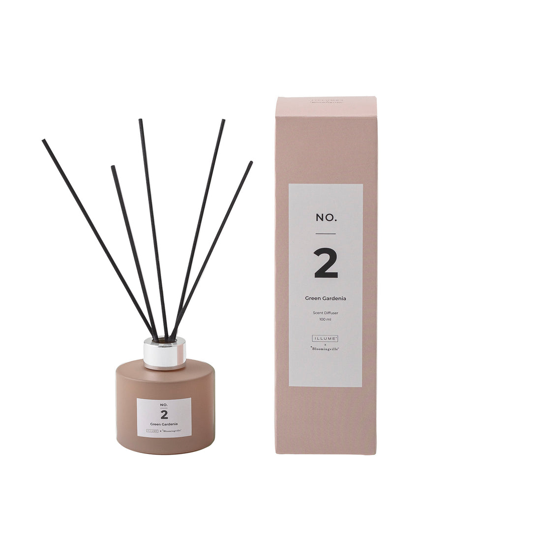 Inga. 2 - Green Gardenia Scent Sticks, rosa, doftvatten