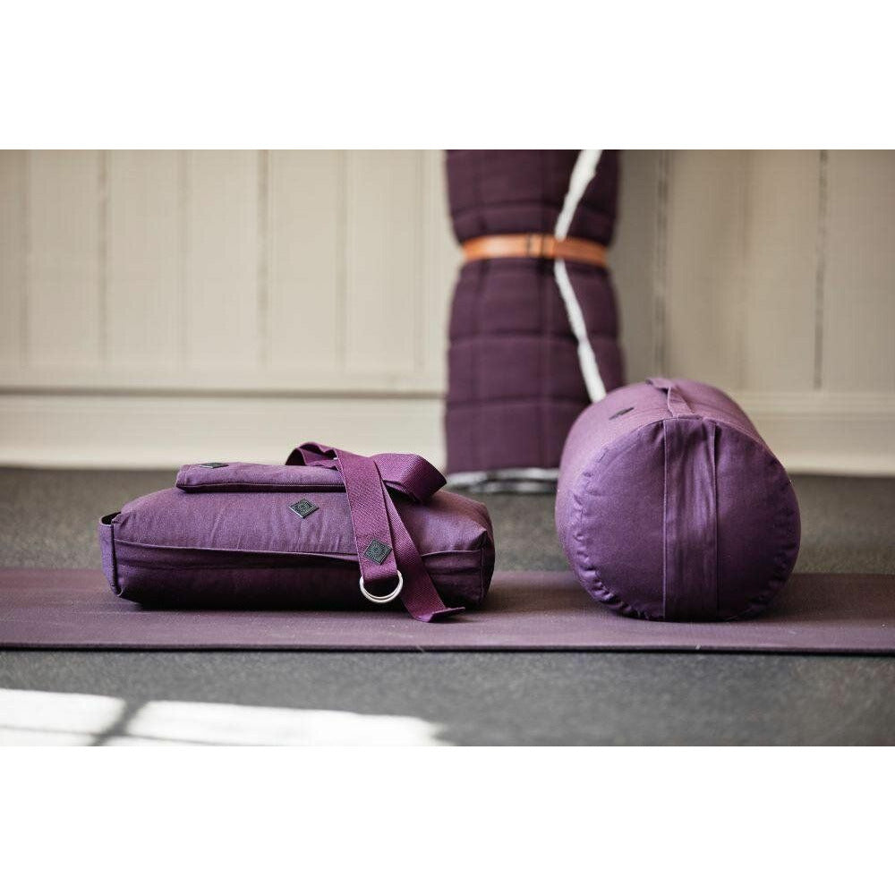 Nordal YOGA og meditationspude - 40x20 cm - burgundy - Nordal - DesignGaragen.dk