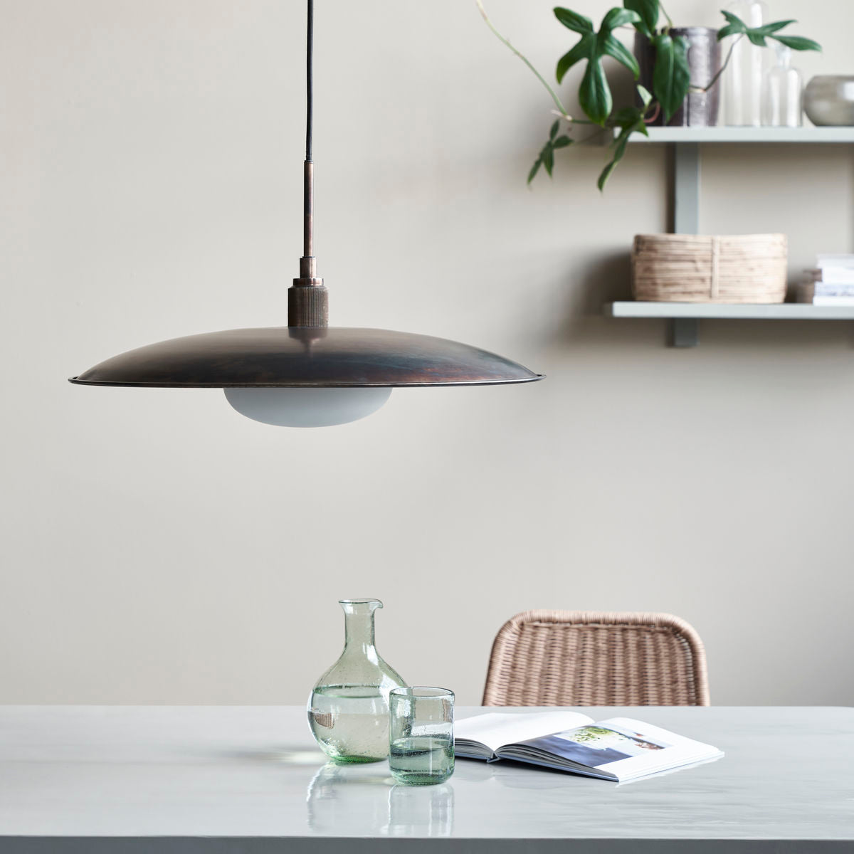 Lampe, HDBoston, Antik brun - House Doctor - DesignGaragen.dk