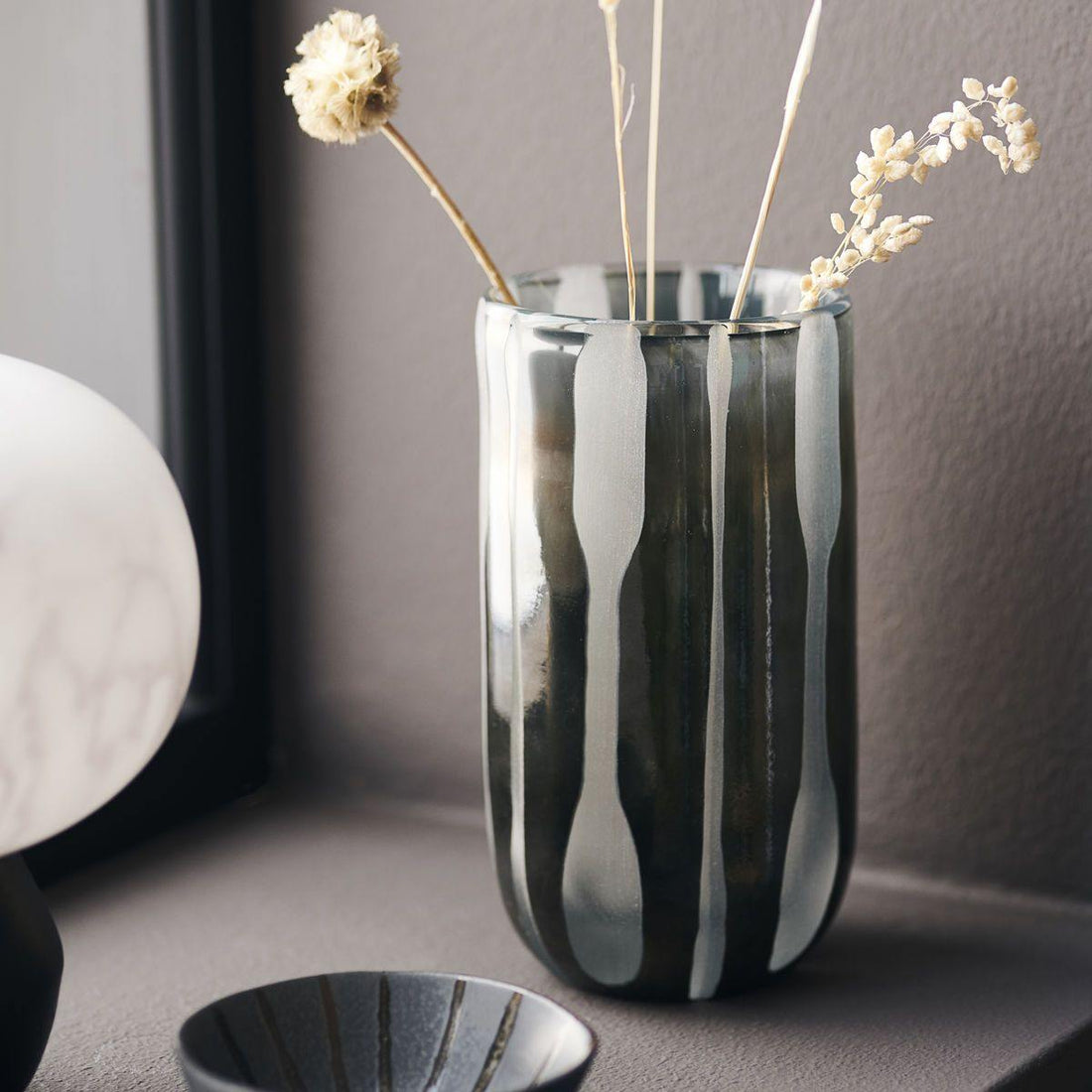 Vase, Bai, Grå - h: 15.5 cm, dia: 8 cm - House Doctor - DesignGaragen.dk